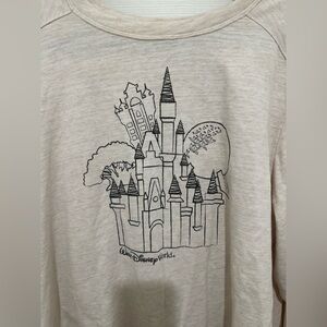 Walt Disney world pullover sweatshirt with park icons please read description